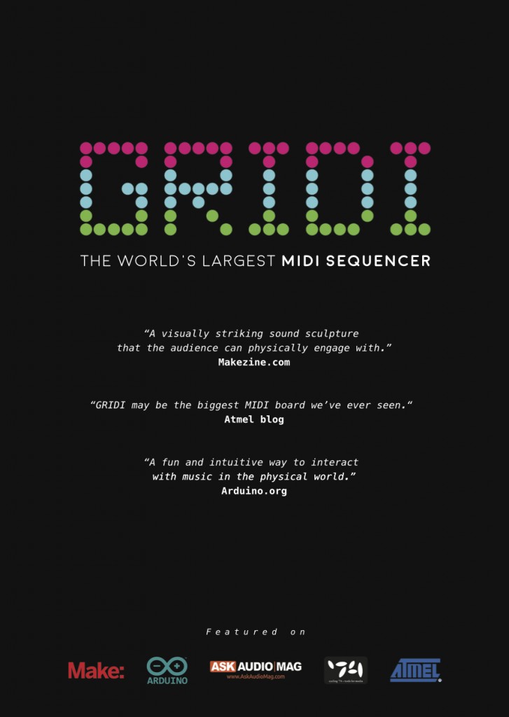 GRIDI flyer designed by Tomer Ronen