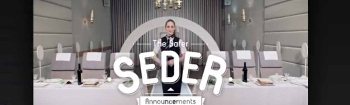 The safer Seder goes viral